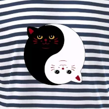 Kočky jin jang barevné