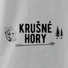 Krušné hory nápis