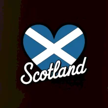 Scotland Srdce s vlajkou