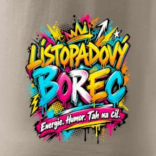 Listopadový borec barevné graffiti a energie
