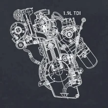 Motor Škoda/ VW 1.9L  TDI z boku