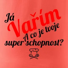 Já vařím - tvoje superschopnost? šikmý nápis