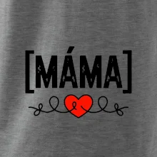 Nápis máma a srdce