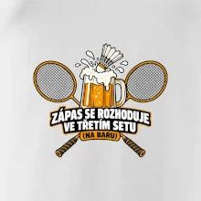 Badminton třetí set na baru
