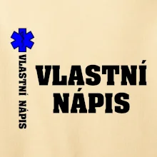 Hvězda života - vlastní nápis vpředu a vzadu