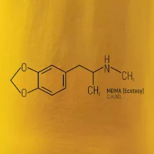 Molekulární struktura MDMA Extáze