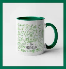 Jsem vegetarián - zelenina ve čtverci