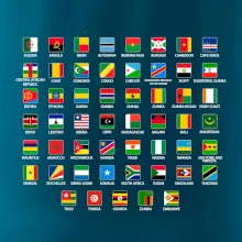 Vlajky států - Afrika Vlajky států - Afrika
