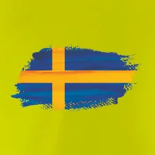 Švédská vlajka kreslená