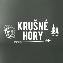 Krušné hory nápis