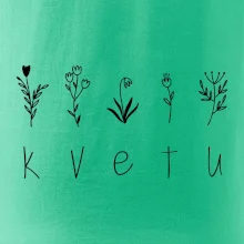 Kvetu - Nápis s květinami