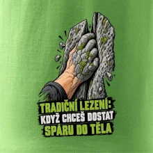 Tradiční lezení se spárou v těle