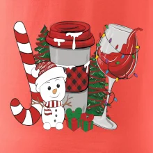 Vánoce, víno a sněhulák