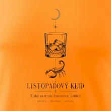 Listopadový klid whisky a štír linková kresba