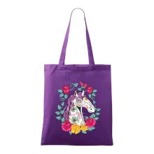 Kůň barevný s květinami