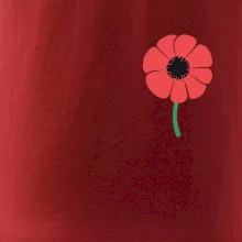 Vlčí mák ikonka na prsu