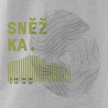 Sněžka - vrstevnice otisk