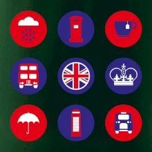 Anglie symboly v kruzích