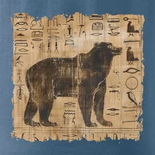 Egyptské hieroglyfy medvěd