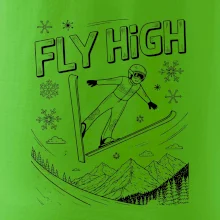 Černobílý skokan fly high