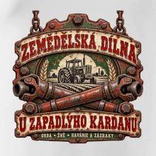 Zemědělská dílna u zapadlého kardanu