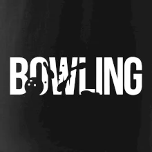 Bowling nápis kuželky