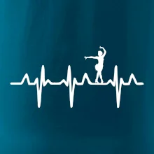 EKG tanečnice salsy