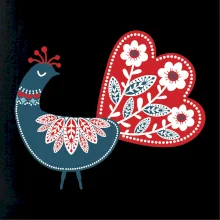 Folklor - páv modrý