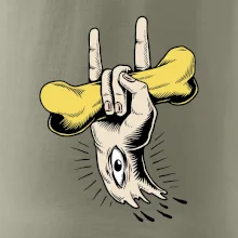 Rocková ruka kost a oko