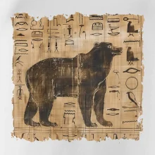 Egyptské hieroglyfy medvěd