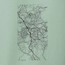 Černobílá mapa Liberec