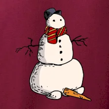 Sněhulák se spadlým nosem