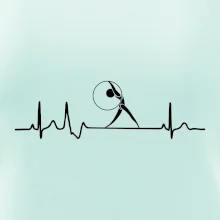 EKG moderní gymnastika obruč