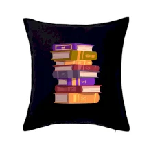 Knihomol stojící knihy