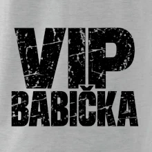 VIP babička černá grunge typografie
