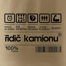 Čárový kód řidič kamionu