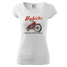 Babička motorkářka