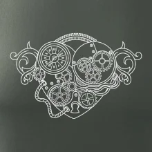 Steampunk srdce kreslené