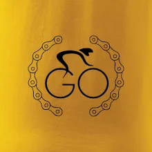 Logo cyklisty a řetěz