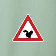 Dopravní značka - Pozor veverka