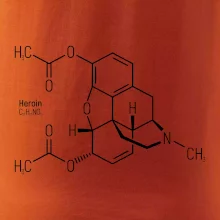 Molekulární struktura Heroin