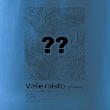 Vaše místo - vrstevnice v obdélníku