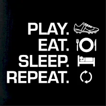 Play Eat Sleep Repeat fotbal