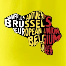 Mapy - názvy měst - Belgie