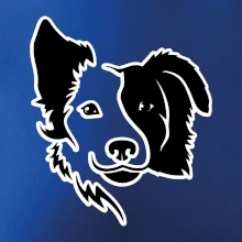 Border kólie obrys hlavy