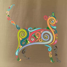 Kočka barevné křivky