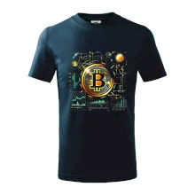 Bitcoin logo s grafy Bitcoin logo s grafy
