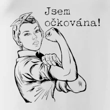 Jsem očkována - černě