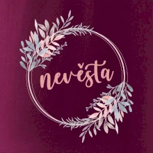 Nevěsta květinový kruh růžový