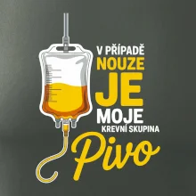 V případě nouze je moje krevní skupina pivo